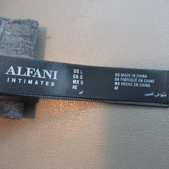 Alfani Women's 1-Pack Ultra Soft Thong Panty Underwear, Charcoal Gray, Large - Picture 6 of 6